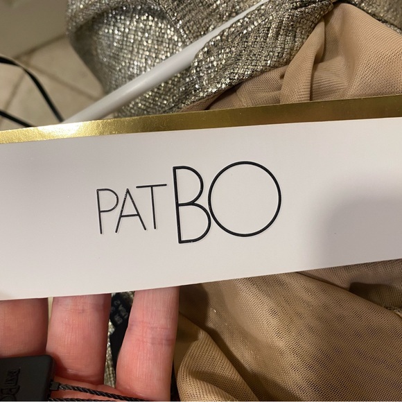 PatBo Lamé Front Wrap Jumpsuit in Platino - Picture 8 of 11